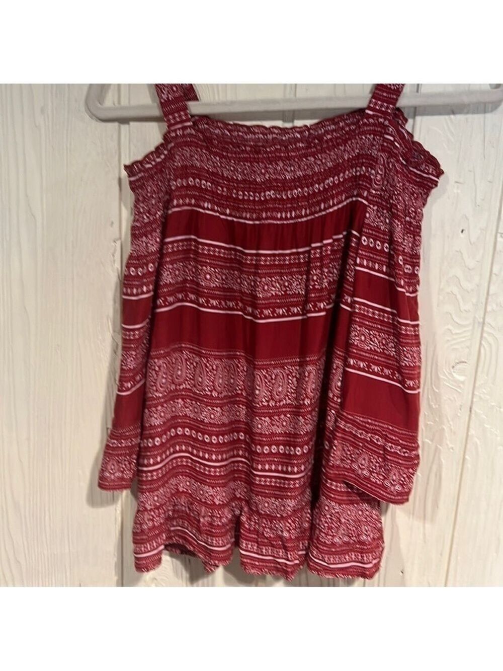 Maurices Off Shoulder Three Quarter Sleeve Blouse Small